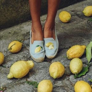 Soludos lemon platform shoes size 8